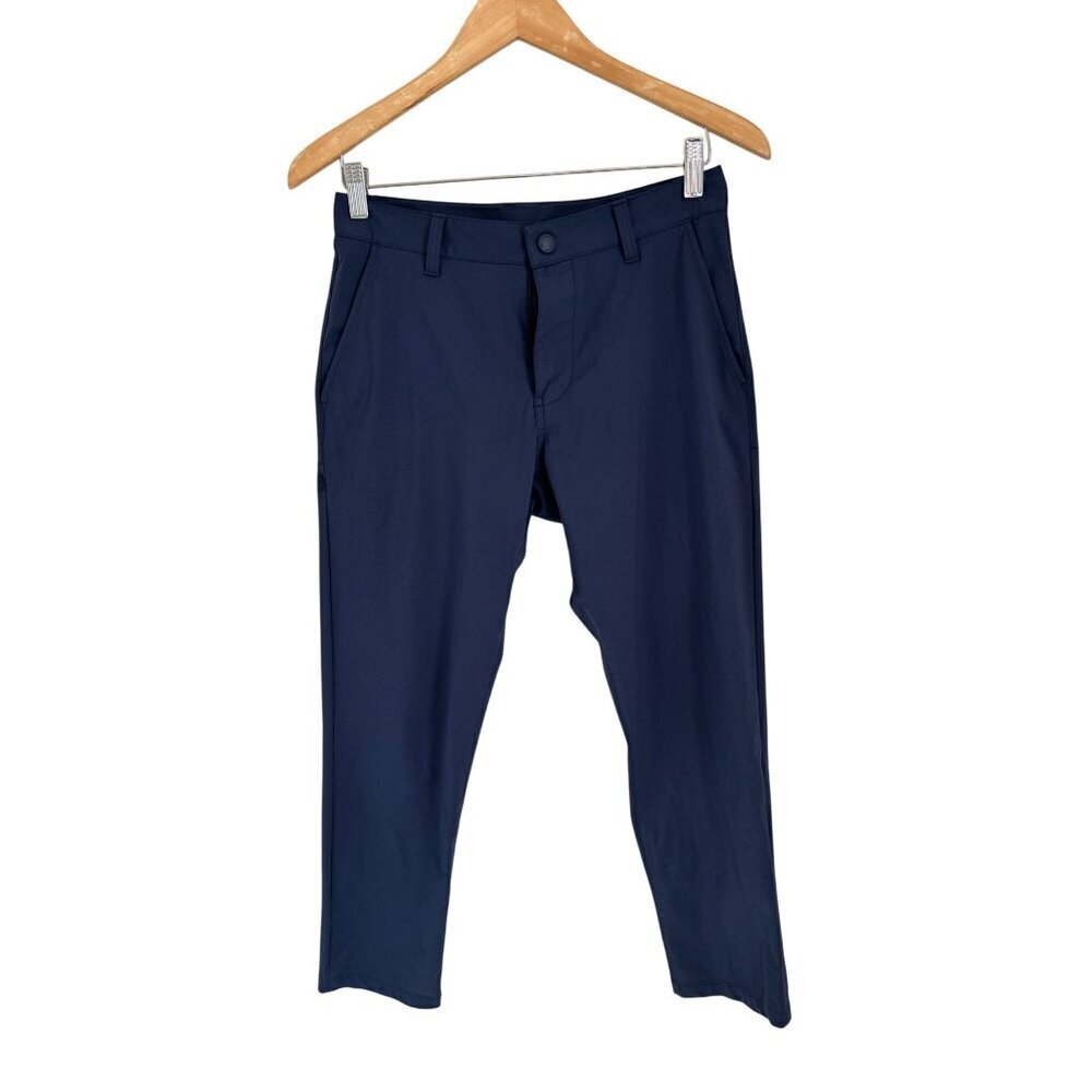 ORIHICA Suit Trousers Wool Blend Pants Blue Size 34/30
